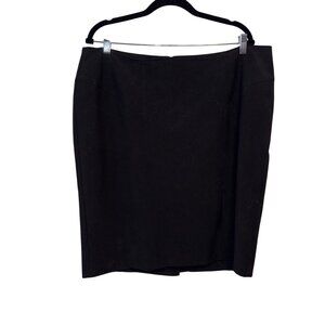 Worthington Black Pencil Skirt Womens Size 18W Classic Office Wear